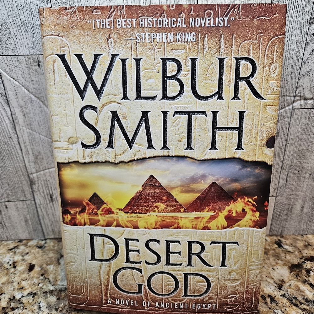 Desert God by Wilbur Smith Hardcover Book A Novel of Ancient Egypt 425 Pages